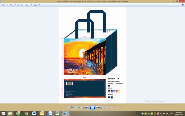 Supermarket PP woven bag