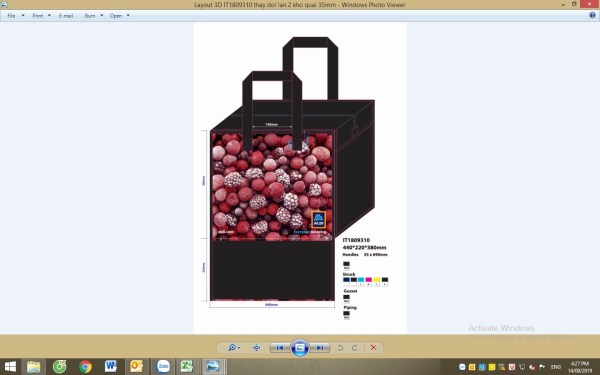 Supermarket PP woven bag