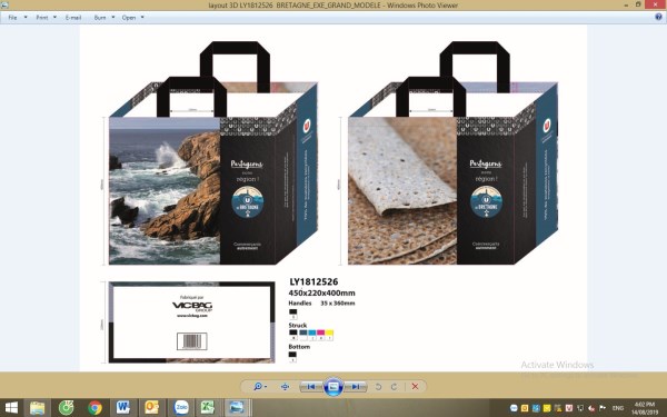 Supermarket PP woven bag