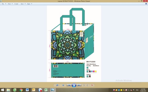 Supermarket PP woven bag