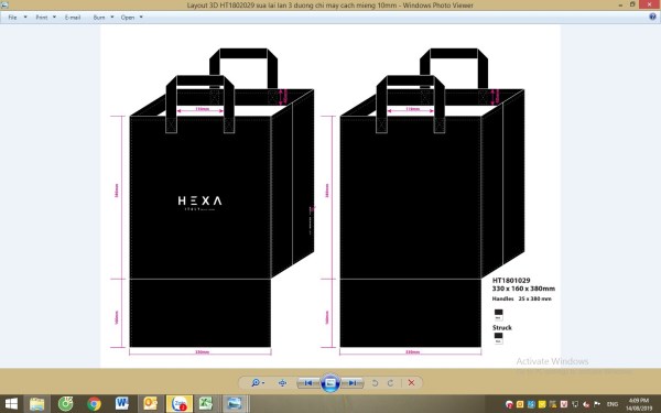 Supermarket PP woven bag