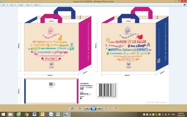 Supermarket PP woven bag