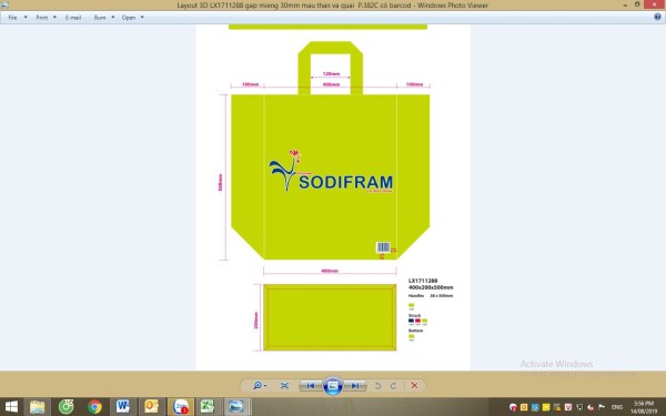 Supermarket PP woven bag