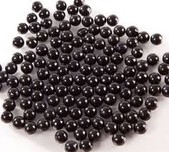 Black sugar pearls