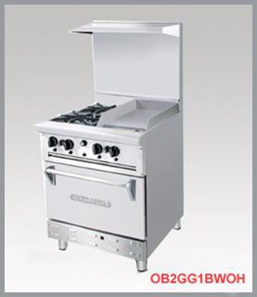 2-burner European gas stove