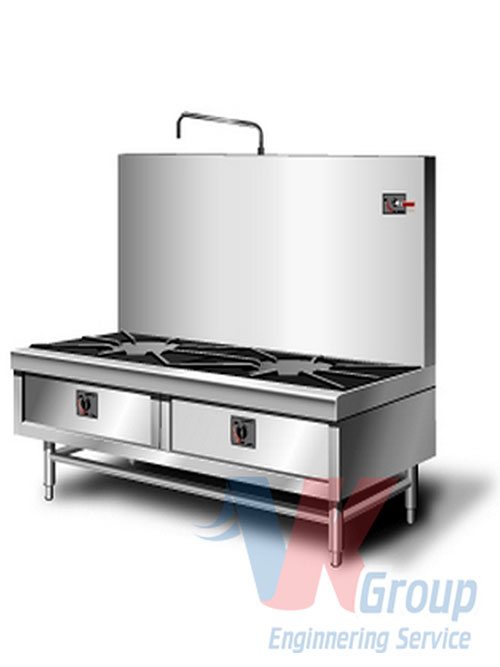 Double gas stove