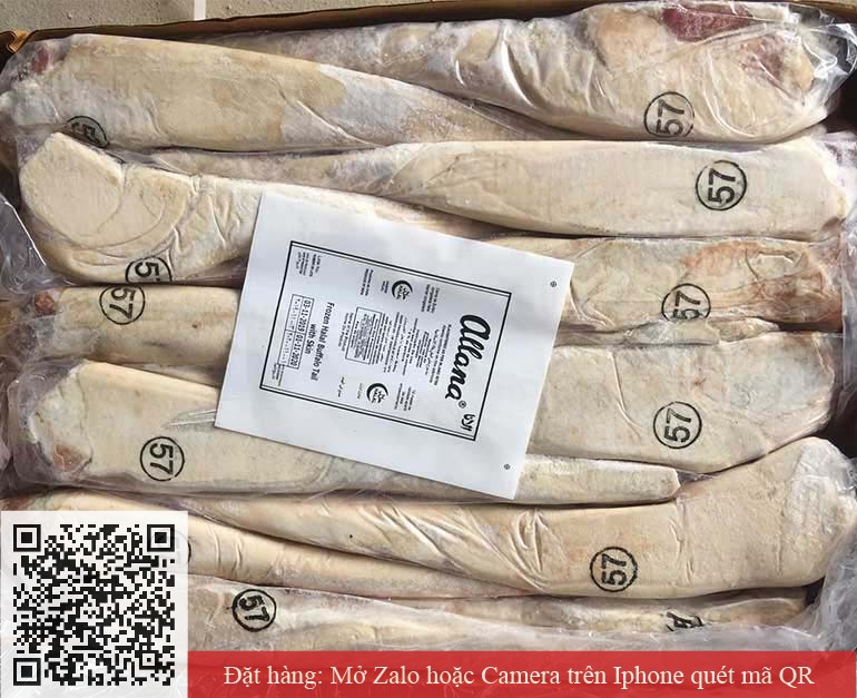 Imported frozen buffalo tail