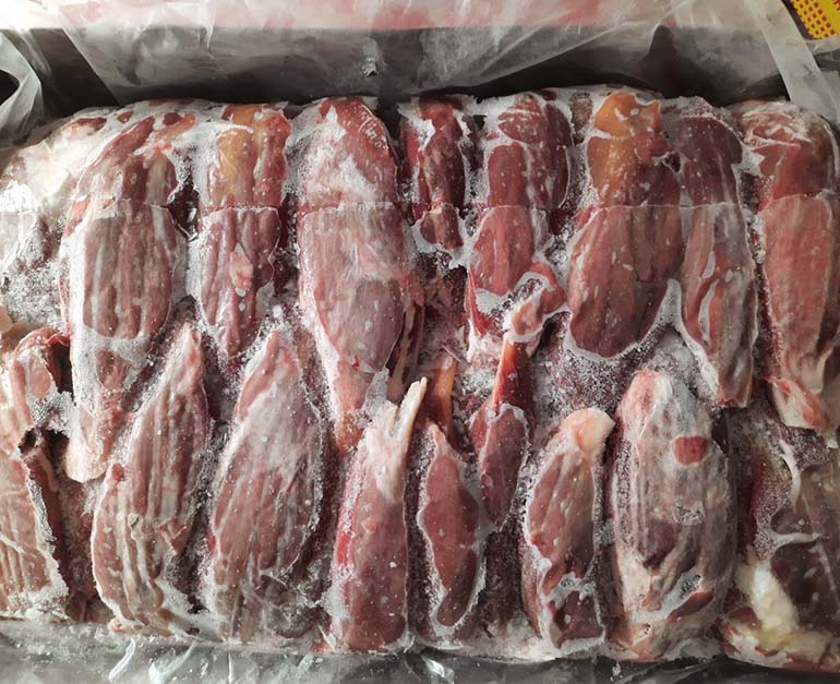 Imported frozen buffalo leg core