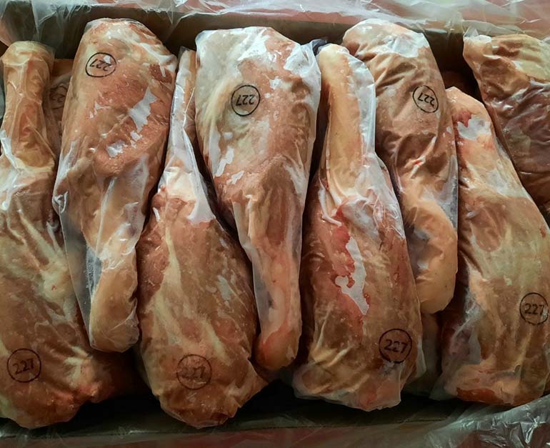 Imported frozen buffalo leg core