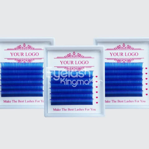 6 lines blue mink lashes