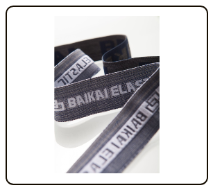 Letter jacquard trouser elastic band