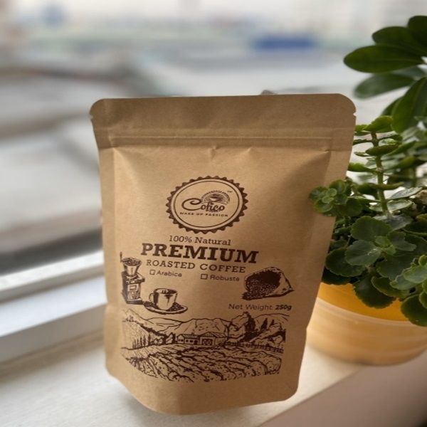 Pure black filter coffee