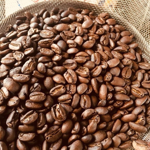 Robusta roasted coffee beans