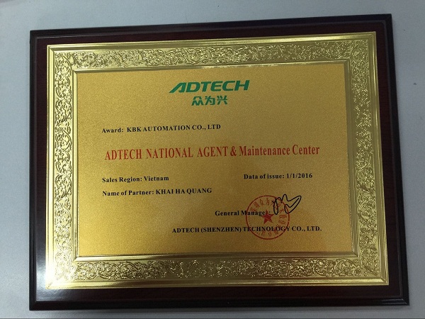 Authorized distributor certificate