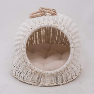 Bamboo and rattan pet house