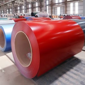 Rolled corrugated iron