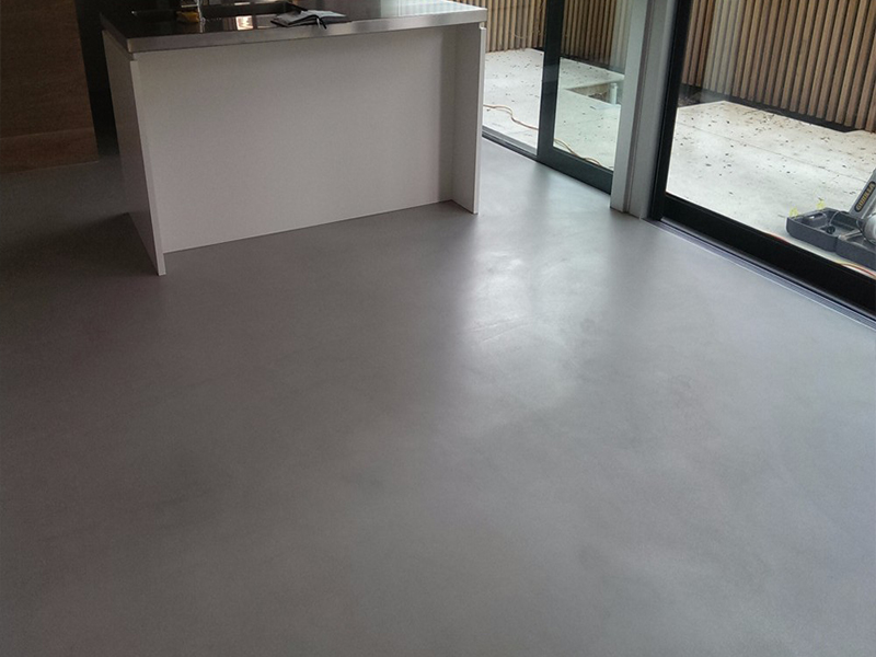 Cement floor polishing
