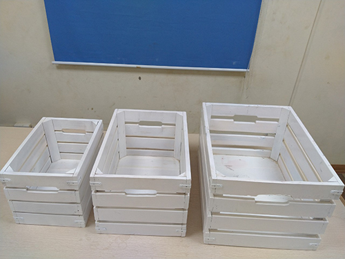 Painted Wooden Pallet Crate