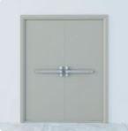 Fireproof steel door