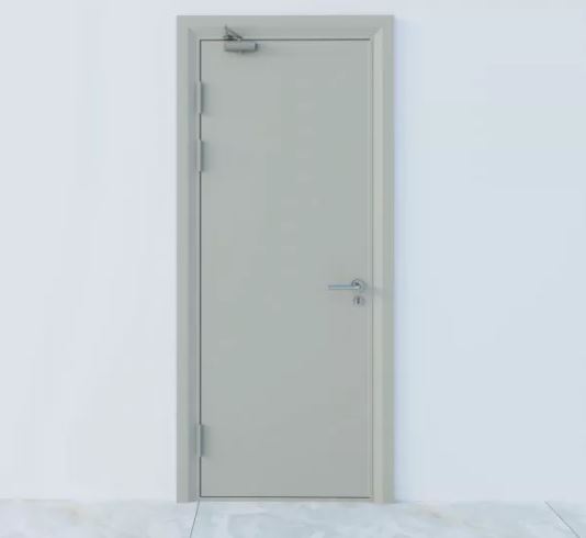 Fireproof steel door