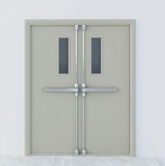 Fireproof steel door