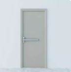 Fireproof steel door