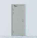 Fireproof steel door
