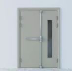 Fireproof steel door