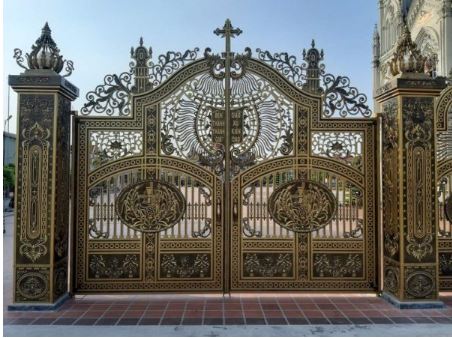 Cast aluminum door
