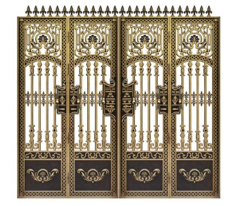 Cast aluminum door