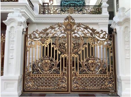 Cast aluminum door