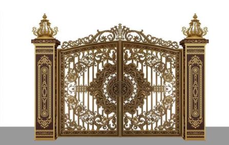 Cast aluminum door