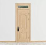 Wood grain steel door