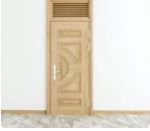 Wood grain steel door