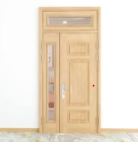 Wood grain steel door