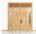 Wood grain steel door
