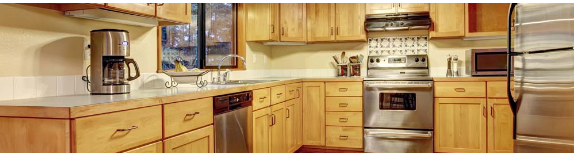 Wooden kitchen cabinet