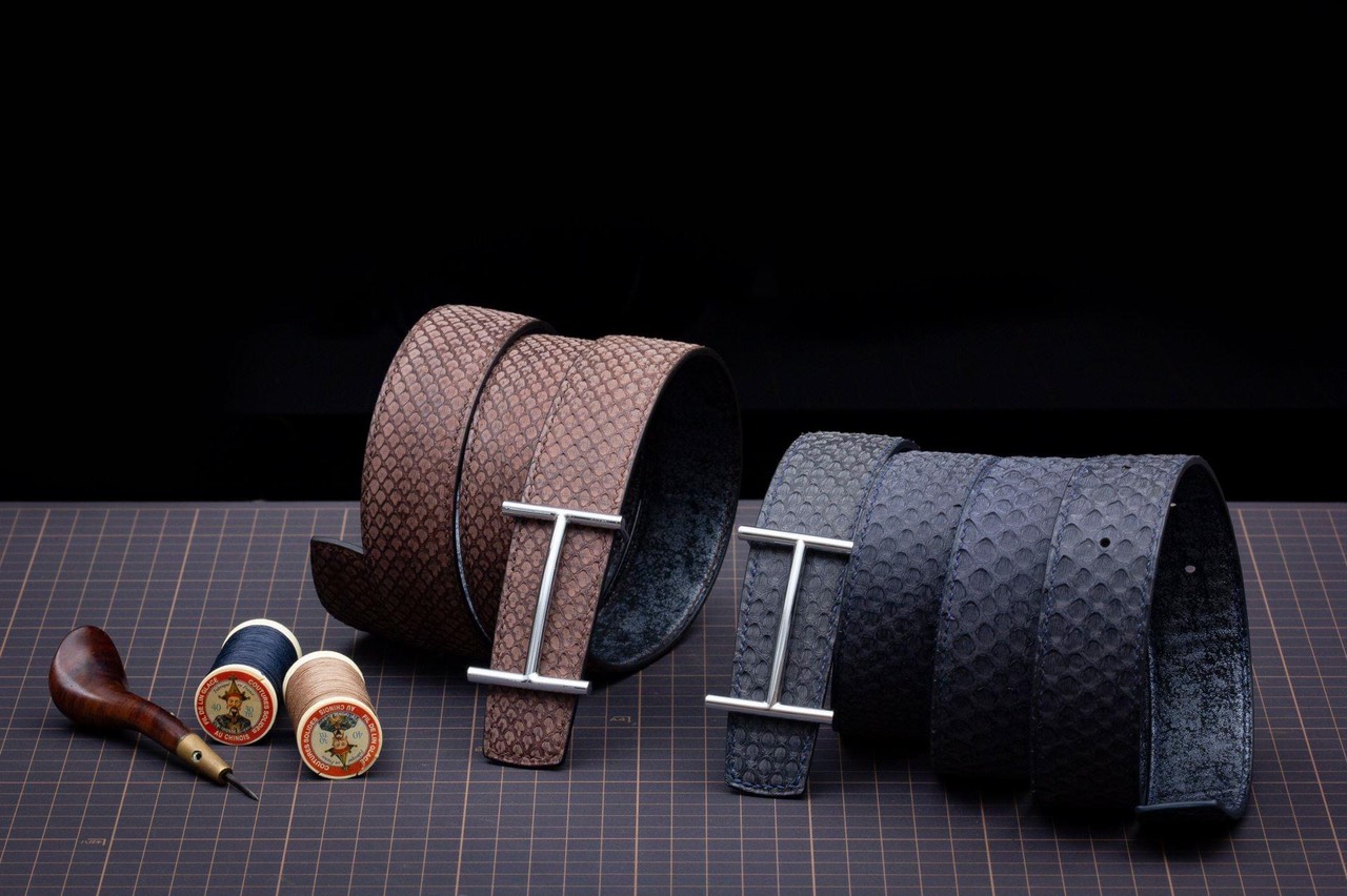 Leather belt