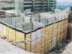 PE foam for construction projects
