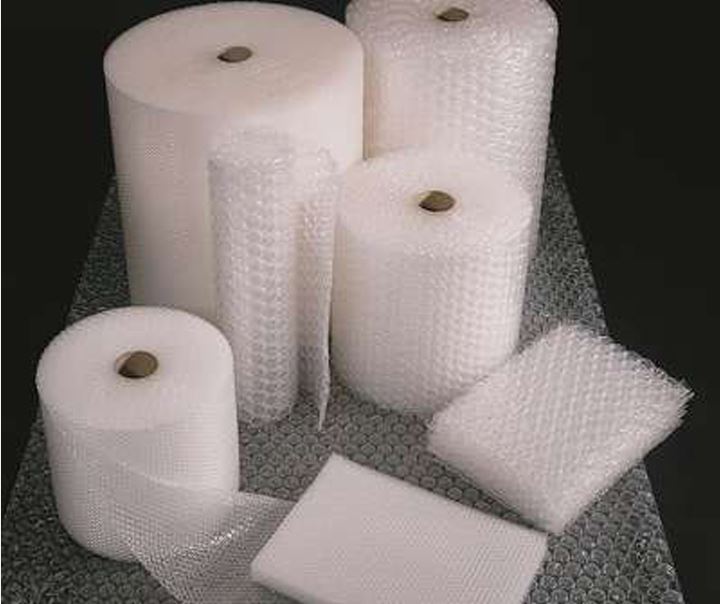 Rolled bubble wrap