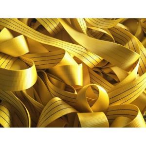 Flat sling webbing