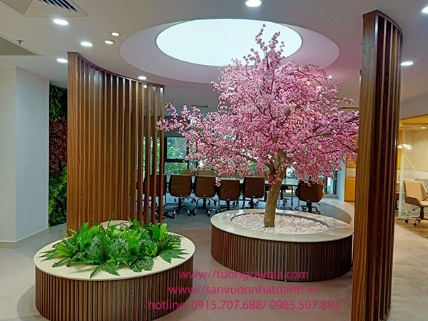 Artificial cherry blossom tree