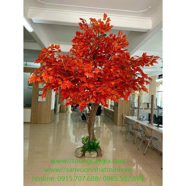 Artificial red maple tree