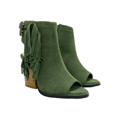 Moss green boots