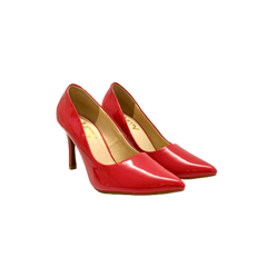 8cm glossy leather high heels