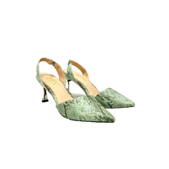 7cm snake patterned sandals