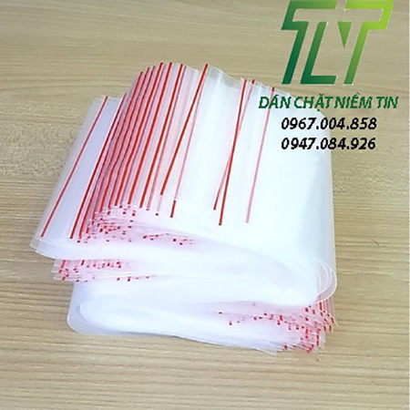Red seal zipper bag