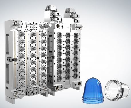 Wide mouth preform mold