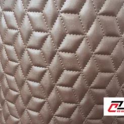 Square PVC leather with glitter