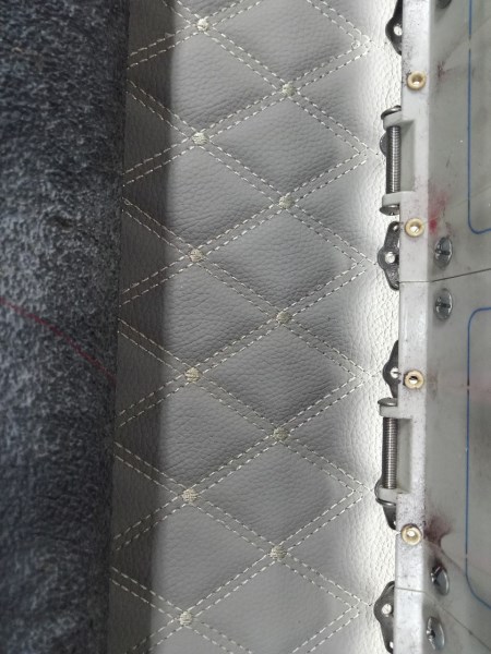 Textured leather fabric